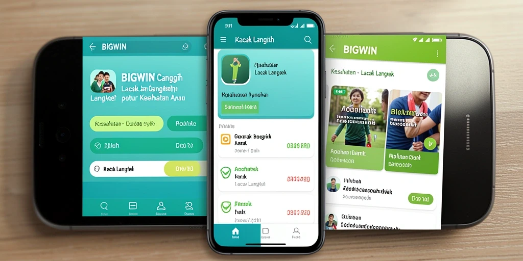 Tampilan antarmuka utama aplikasi BIGWIN yang menarik.