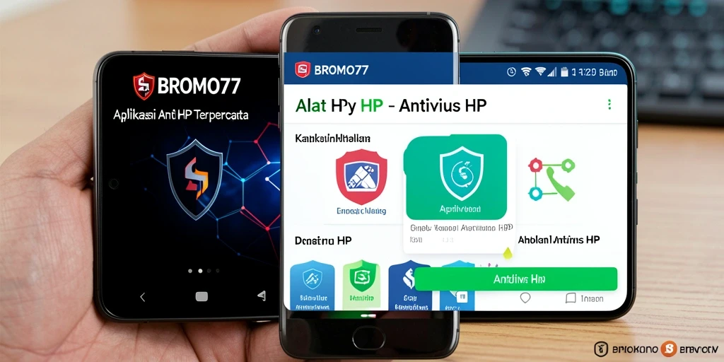 Antarmuka BROMO77 menampilkan fitur pemindaian antivirus yang efektif.