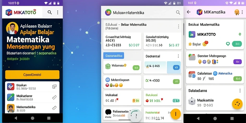 Antarmuka MIKATOTO yang menarik dan interaktif untuk belajar Matematika.