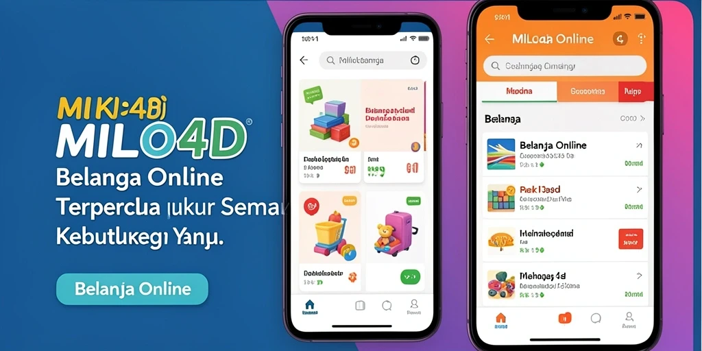 Tampilan antarmuka aplikasi MILO4D untuk belanja online yang user-friendly.
