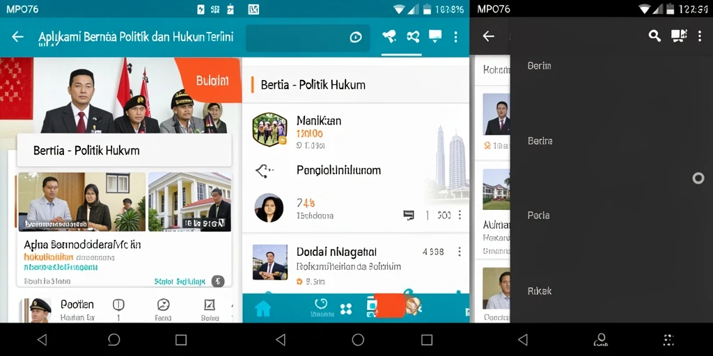 Tampilan antarmuka MPO76 yang informatif dan mudah digunakan.