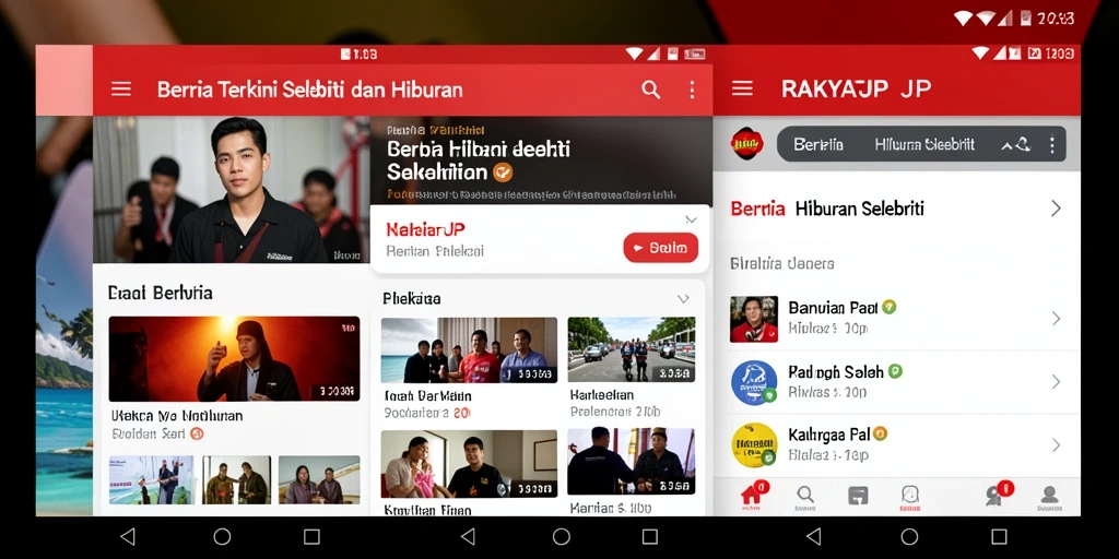 Antarmuka pengguna RAKYATJP yang menarik dan informatif.