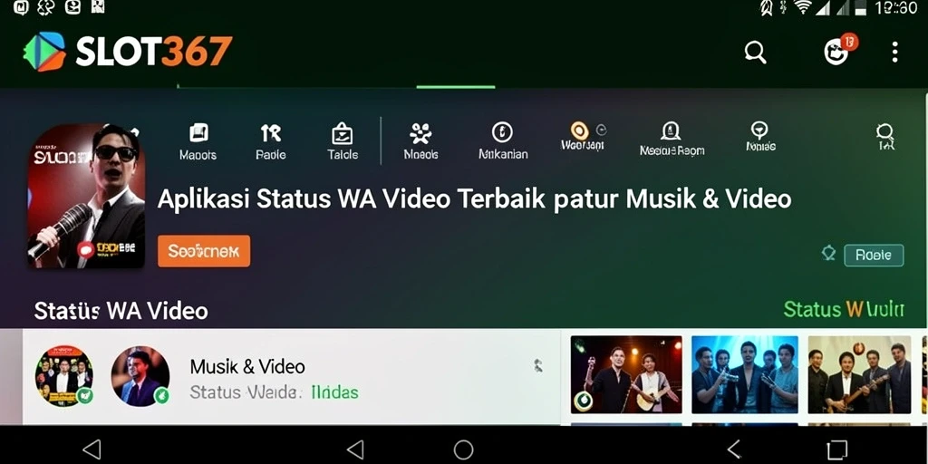 Antarmuka SLOT367 yang menarik untuk status WA video.
